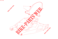 ACHTERSPATBORD  voor Ducati Multistrada V4 S Full 2022