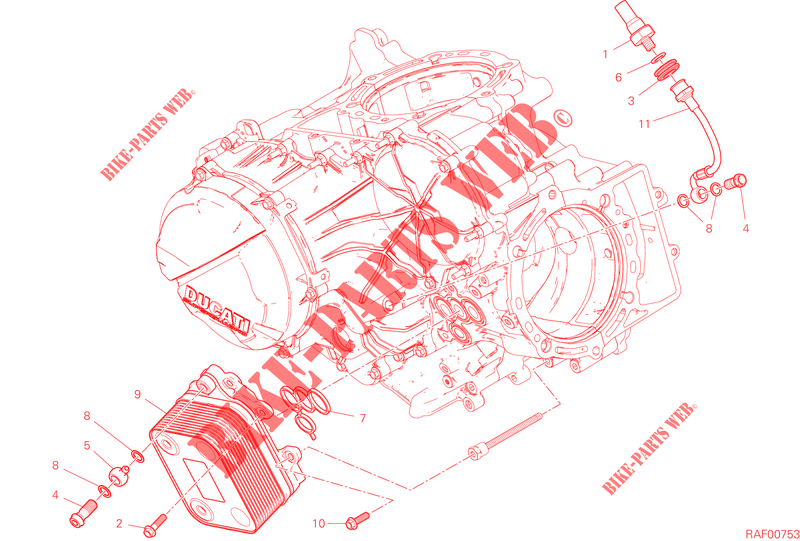 OLIEKOELER voor Ducati Streetfighter V2 2022