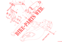 ACHTER SCHOKBREKER voor Ducati Diavel 1260 2022