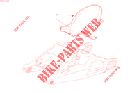 ACHTERSPATBORD  voor Ducati Multistrada V4 Rally Travel Radar 2023