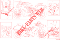 WARNING LABEL voor Ducati SUPERSPORT 950 S 2023