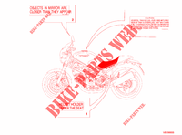 WARNING LABEL (USA) voor Ducati Monster 620 2003