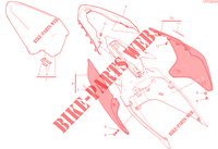KONTPANEEL EN ZADEL ACHTER voor Ducati PANIGALE V4 S 2023
