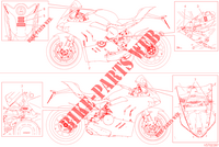 WARNING LABEL voor Ducati PANIGALE V4 S 2023