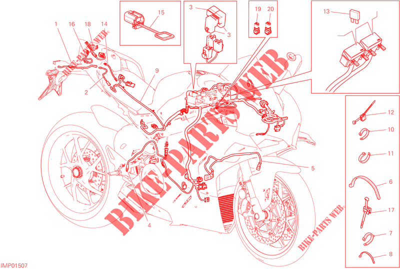 KABELBOOM voor Ducati PANIGALE V4 SP2 2023