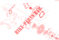 ACHTERWIEL AS voor Ducati HYPERMOTARD 950 2023