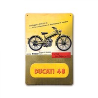 DUCATI 48 METAL SCHILD-Ducati-Merchandising Ducati